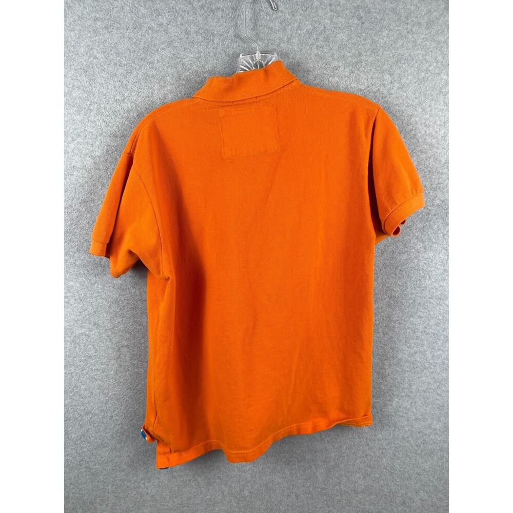 Abercrombie & Fitch Muscle Polo Shirt Youth L Orange Short Sleeve Preppy - Picture 5 of 9
